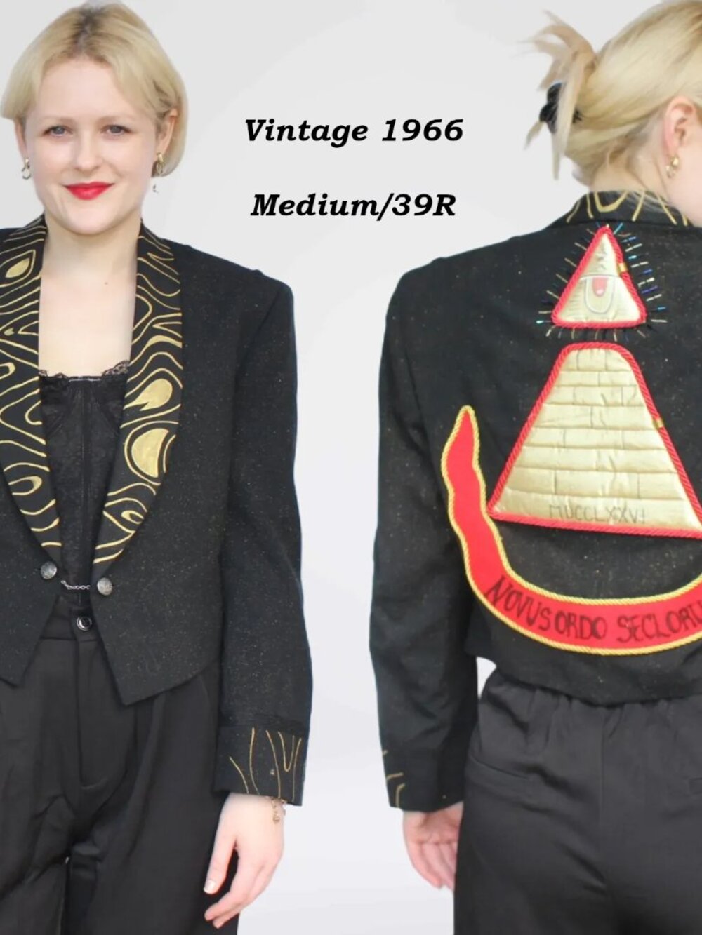 Desperately Seeking 80s Pyramid Style Size Medium* Susan Jacket Vintage 1966